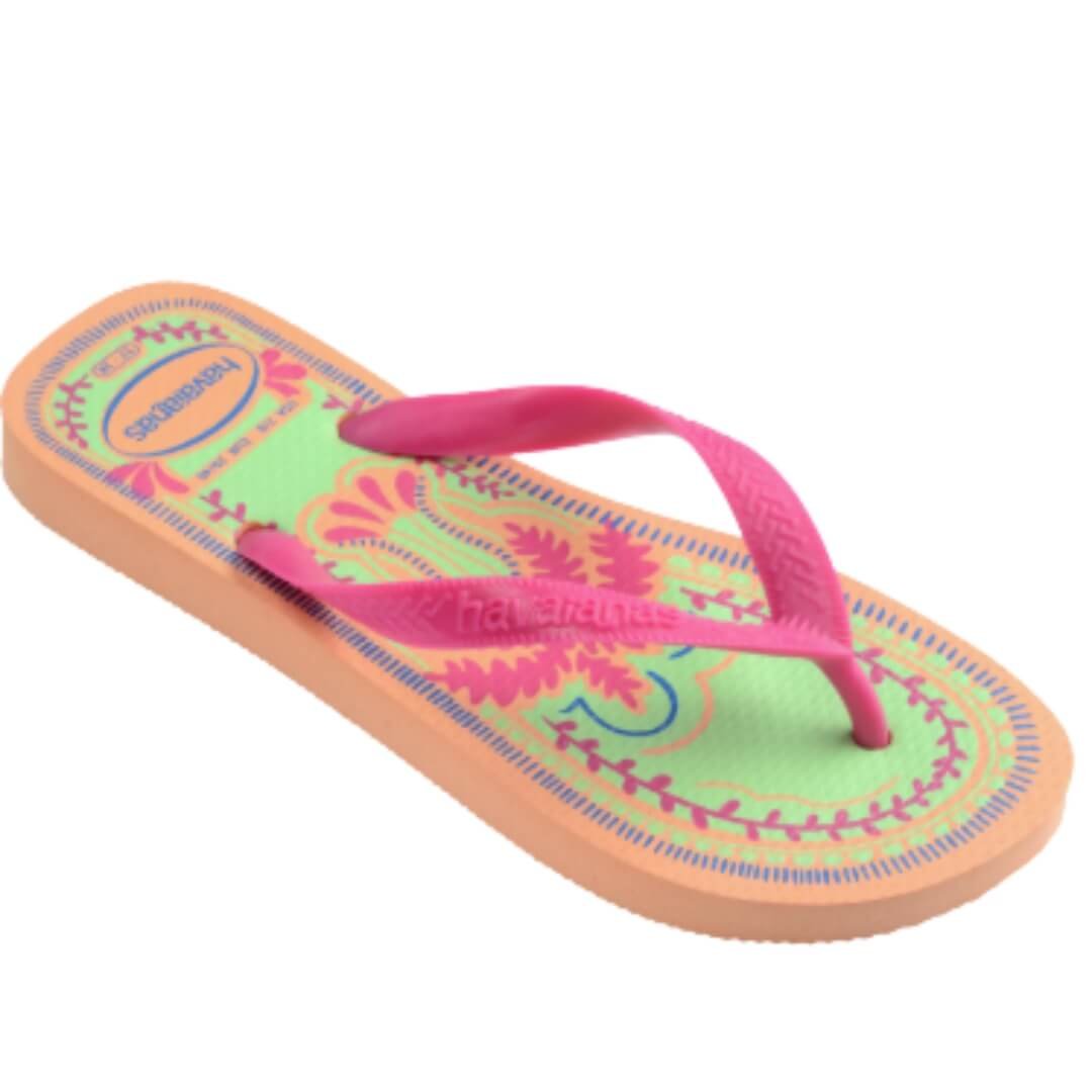 Chinelo Feminino Havaianas Top Summer Vbs Fc Pessego Rosa 2