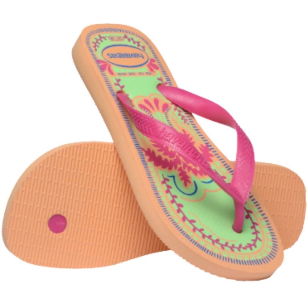 Chinelo Feminino Havaianas Top Summer Vbs Fc Pessego Rosa 3