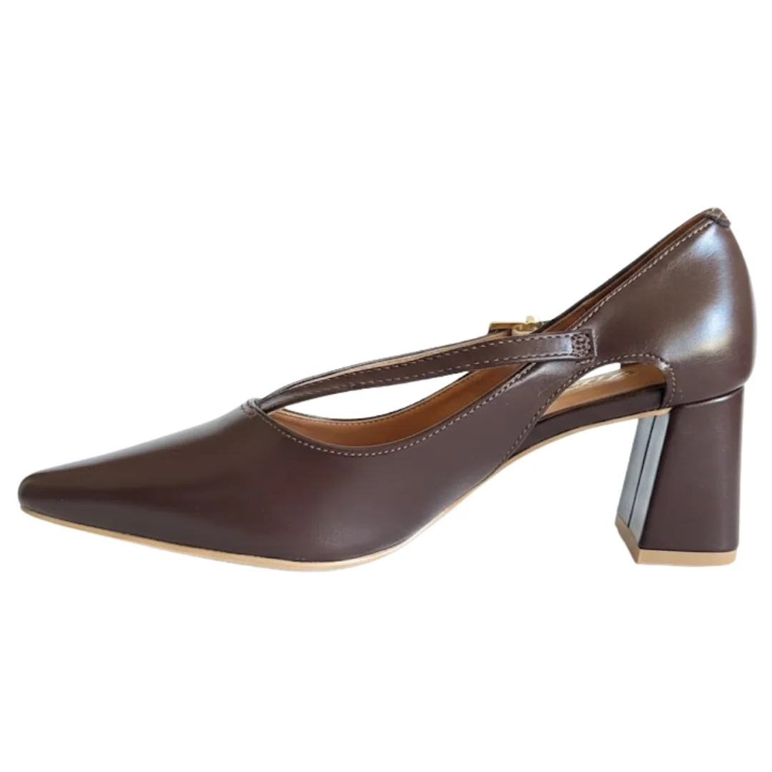 Sapato Feminino Vizzano 1475.103 Napa Garda Marrom 2