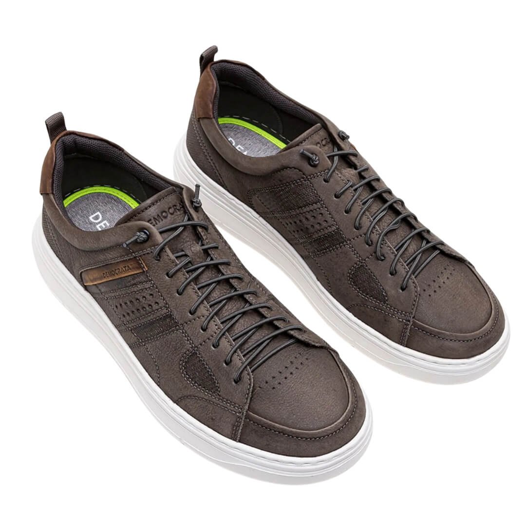 Tênis Masculino Democrata 526101-004 Joe Ultra Light Marrom 2