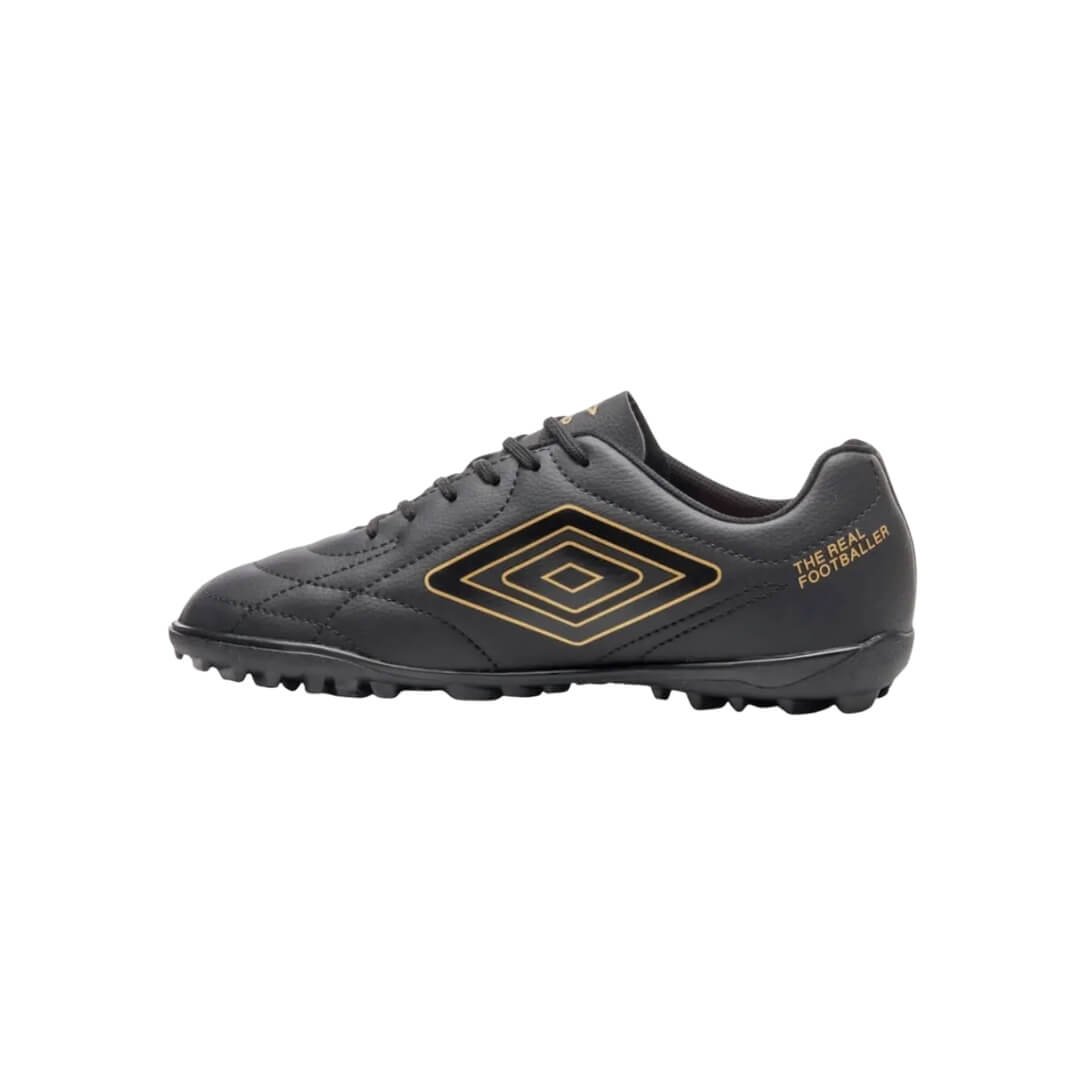 Chuteira Masculina Umbro Society 1295096 Class Footballer Preto/Dourado 2