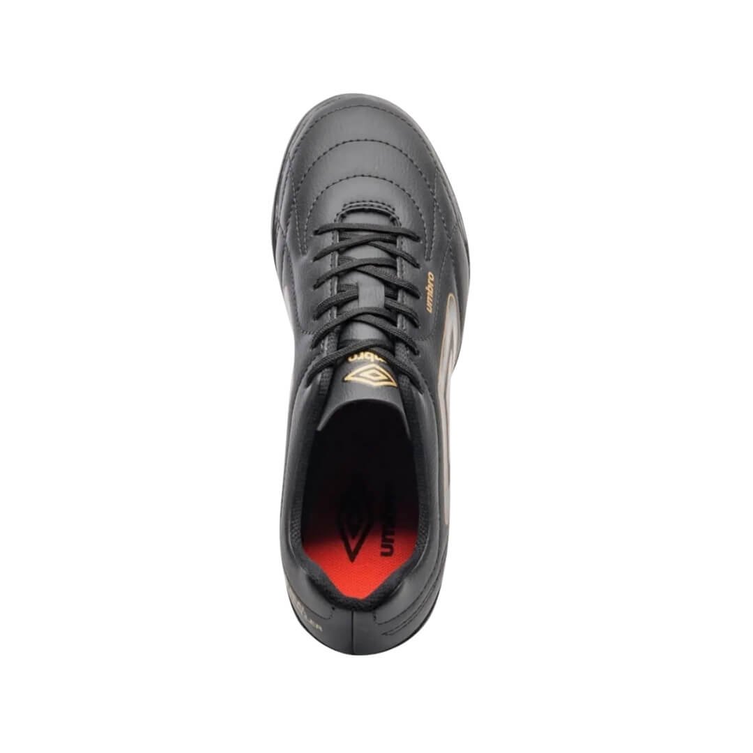 Chuteira Masculina Umbro Society 1295096 Class Footballer Preto/Dourado 4