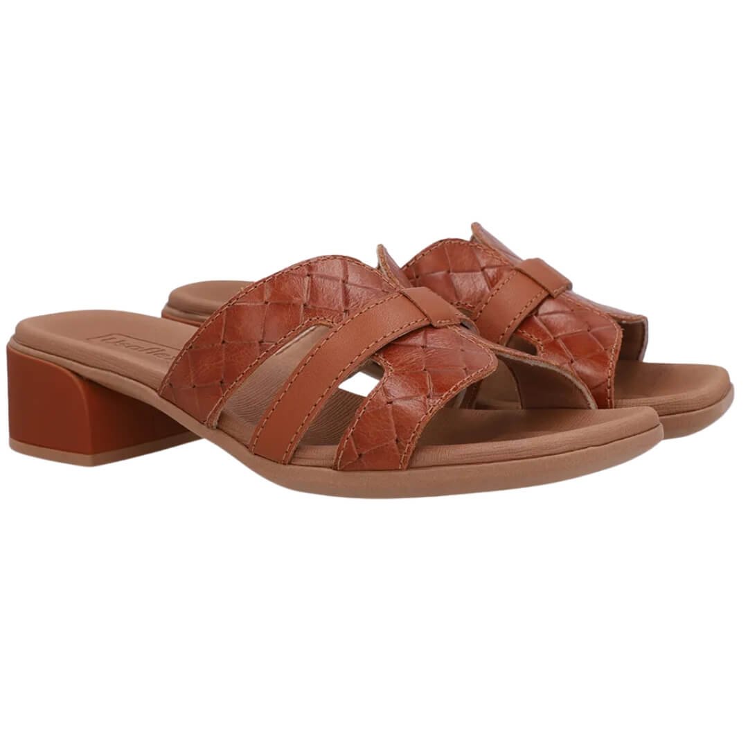 Tamanco Feminino Usaflex An27009002 Em Couro Marrom 2