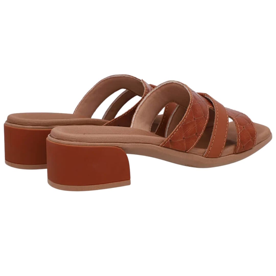 Tamanco Feminino Usaflex An27009002 Em Couro Marrom 3