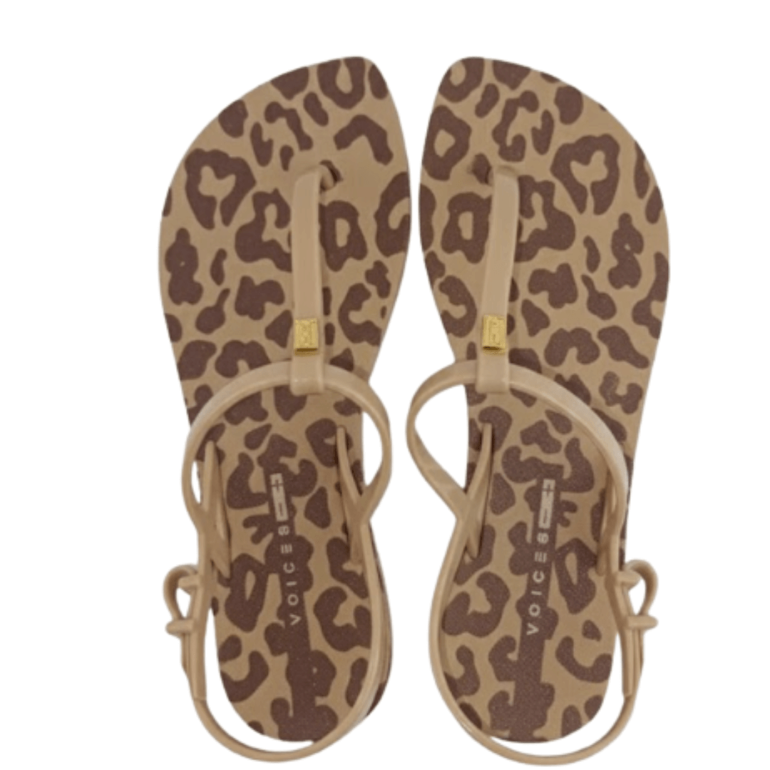 Sandalia Feminina Voices Club Metal Marrom 2