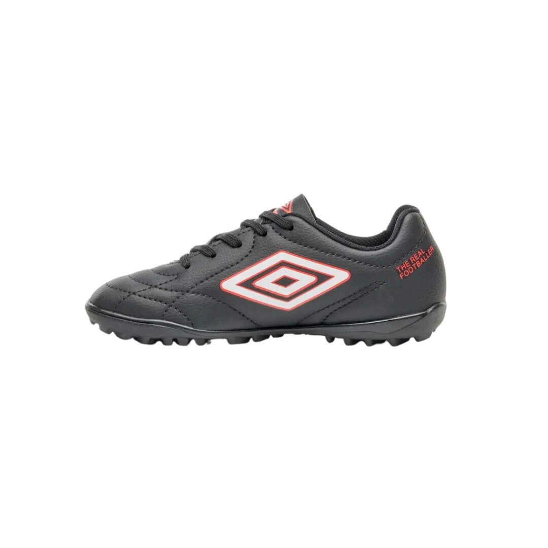 Chuteira Infantil Menino Umbro  Class Footballer Jr Society Preto/Vermelho 2
