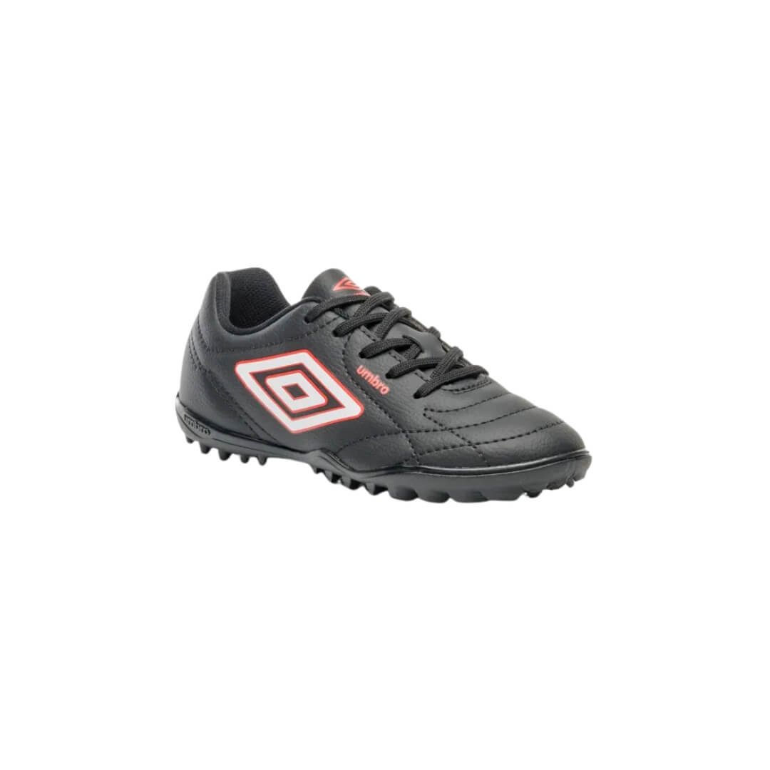 Chuteira Infantil Menino Umbro  Class Footballer Jr Society Preto/Vermelho 3