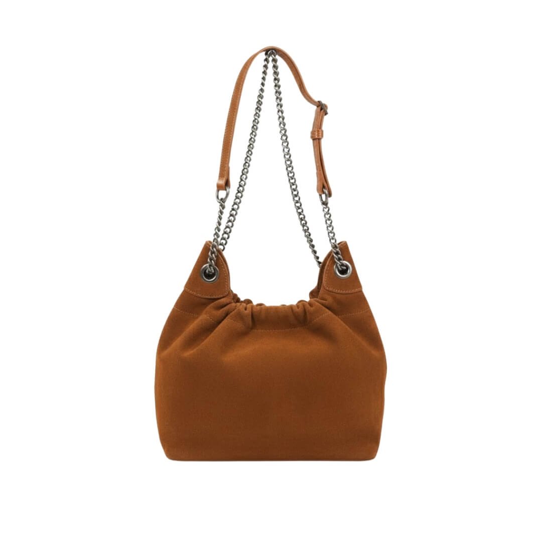 Bolsa Feminina Cravo E Canela 4107 Hobo Alice Marrom 3