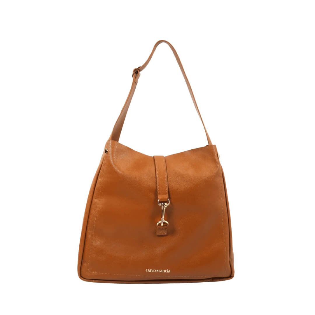 Bolsa Feminina Cravo E Canela 4107 Hobo Gabi Couro Floater