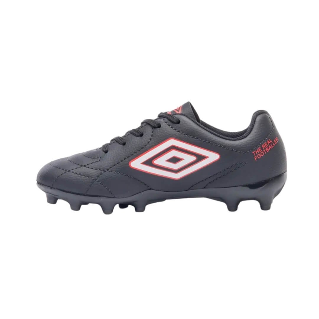 Chuteira Infantil Menino Umbro Campo Class Preto/Vermelho 2