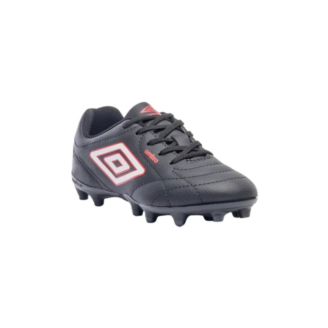 Chuteira Infantil Menino Umbro Campo Class Preto/Vermelho 3
