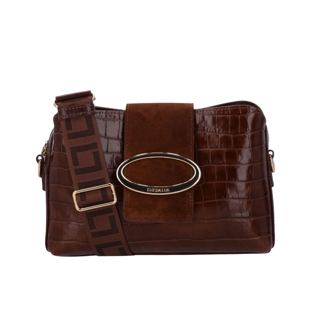 Bolsa Luz Da Lua Tiracolo Média Croco 2000814