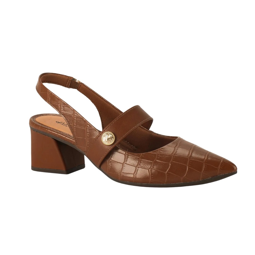 Slingback Mississipi J1151 Vivacius Nogueira Marrom 2