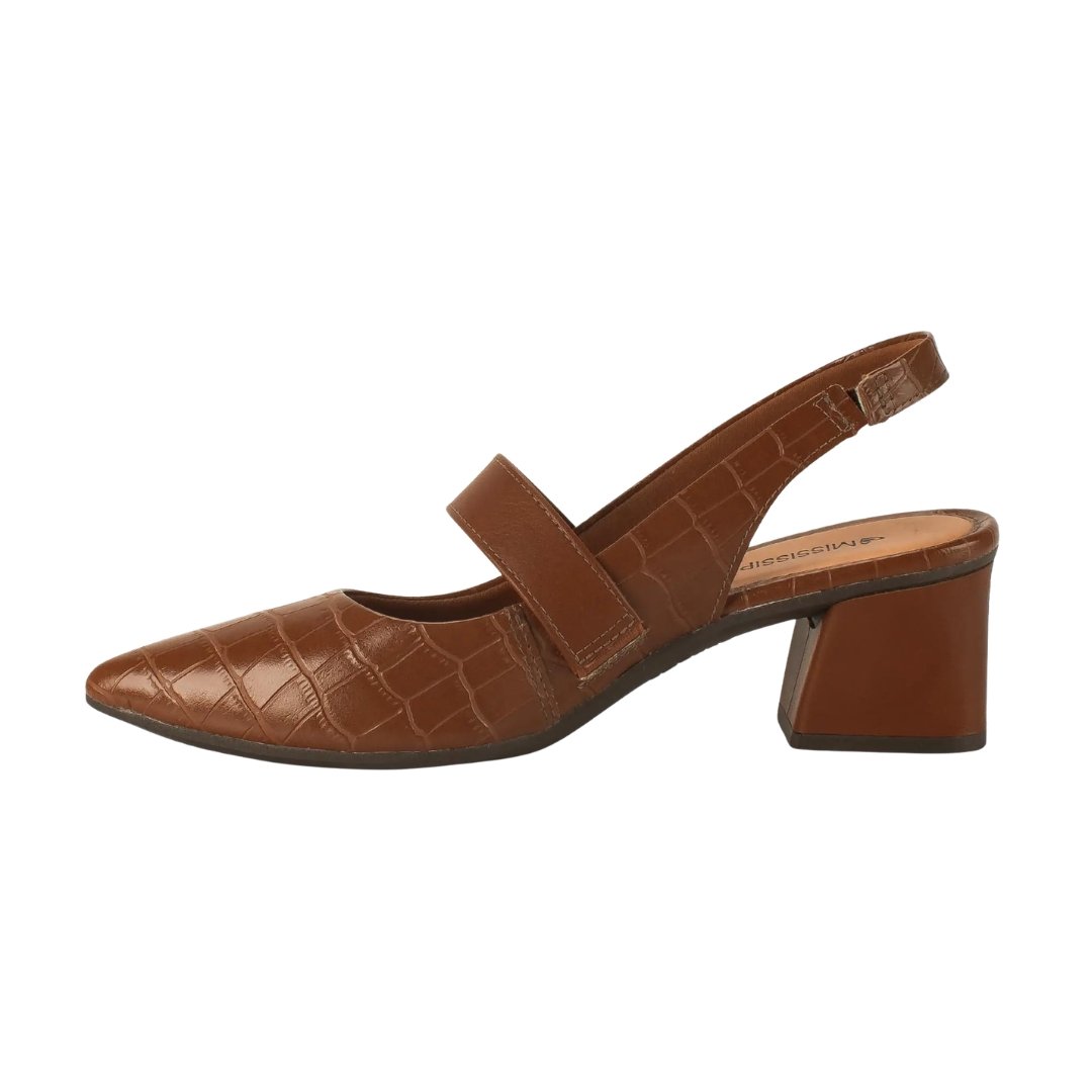 Slingback Mississipi J1151 Vivacius Nogueira Marrom 3