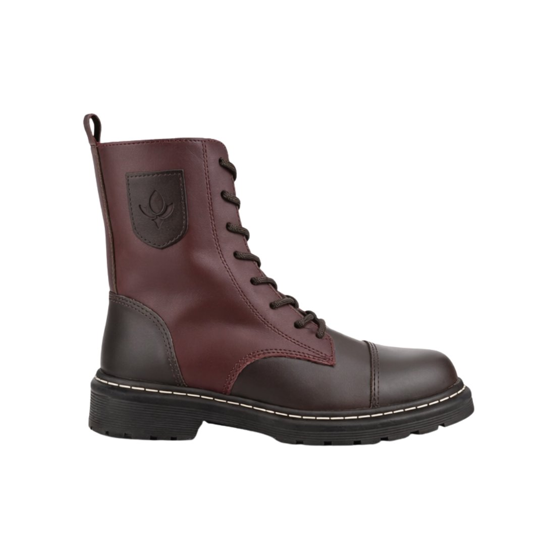 Bota Coturno Feminina Cravo E Canela