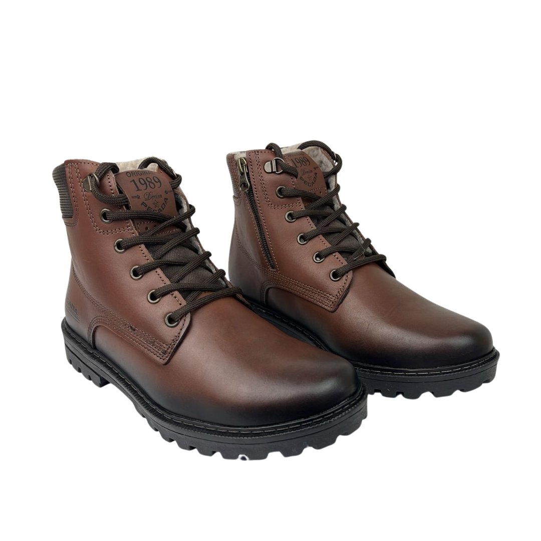 Bota Masculina Pegada 181591-01 Anilina Pinhao