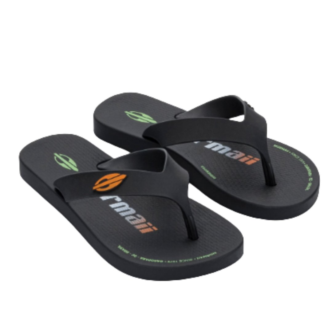 Chinelo Mormaii 12193bw451 Infantil Preto Tropical Preto/Preto 2