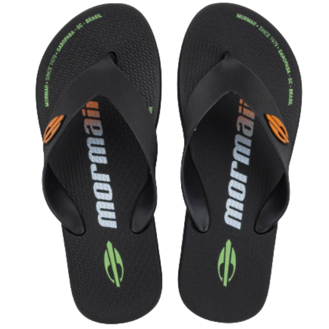 Chinelo Mormaii 12193bw451 Infantil Preto Tropical Preto/Preto 3