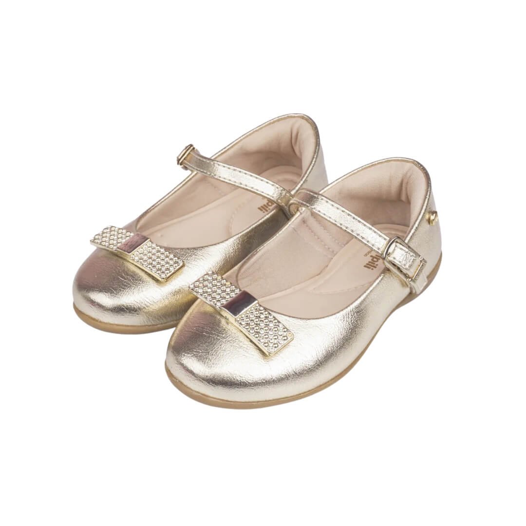 Sapatilha Infantil Pampili Bailarina Dourado 2