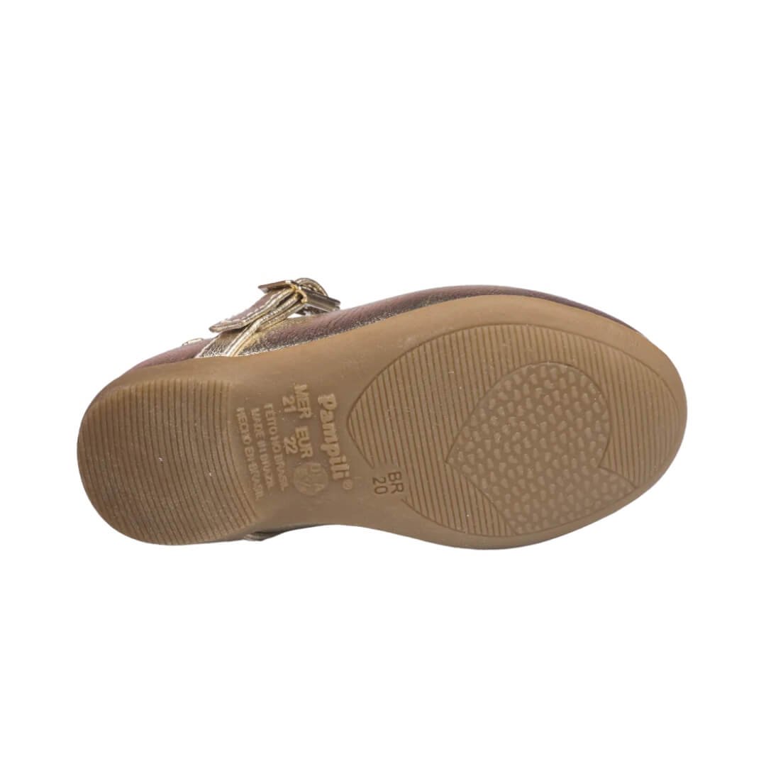 Sapatilha Infantil Pampili Bailarina Dourado 4