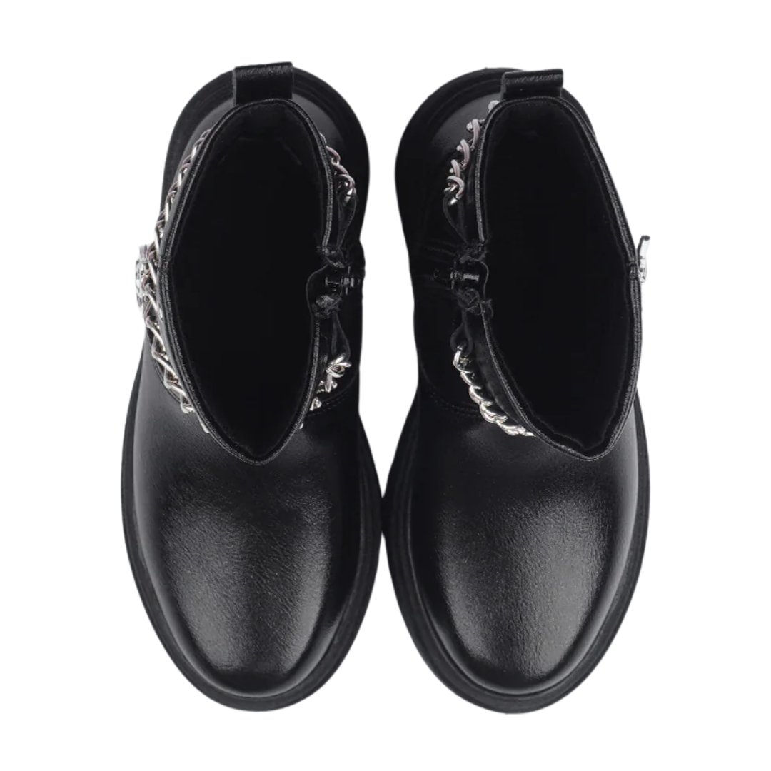 Bota Pampili 681.043 Duda Corrente Preto/Prata 3