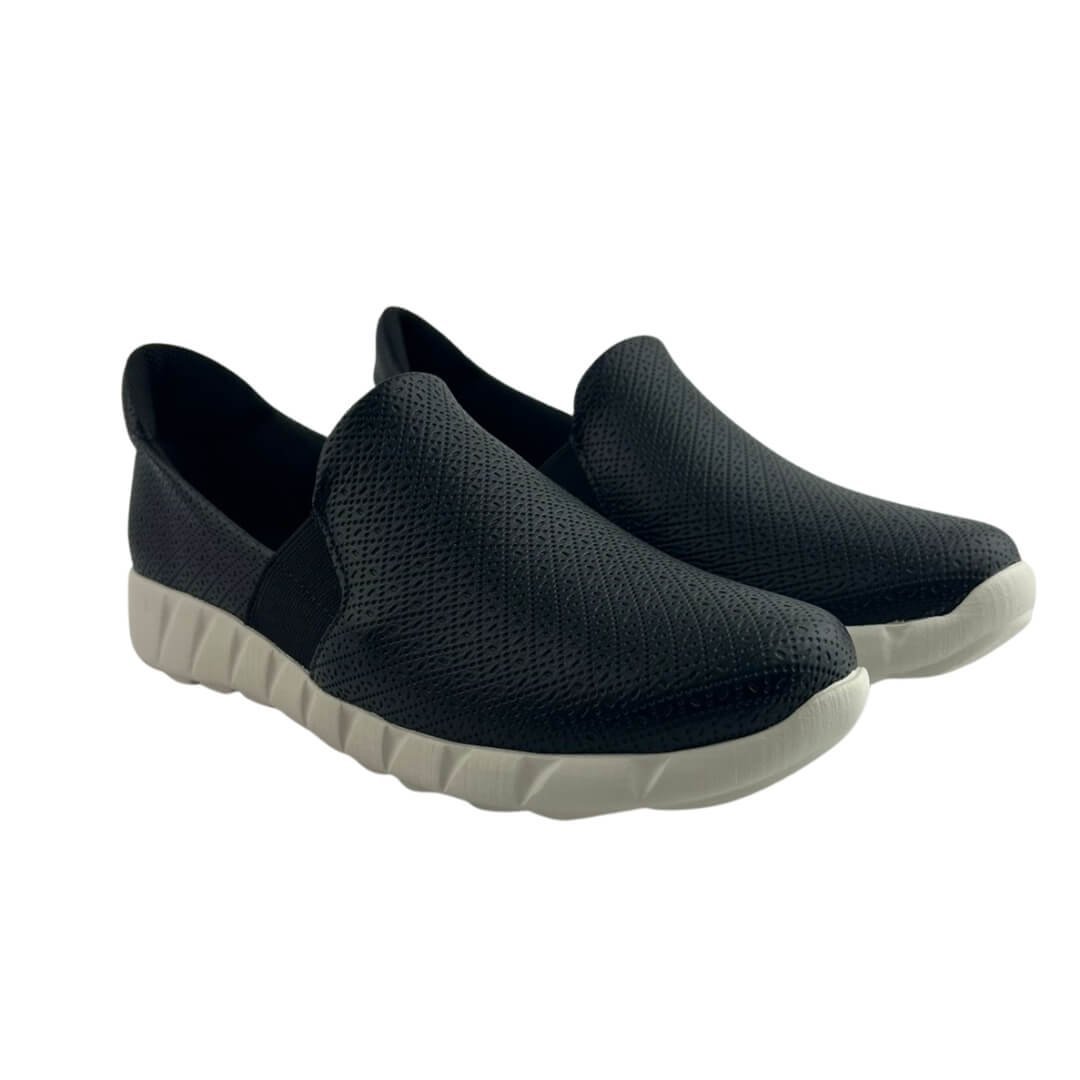 Tênis Feminino Piccadilly 970120-6 Fabi Rasteira Napa Stretch Preto 2