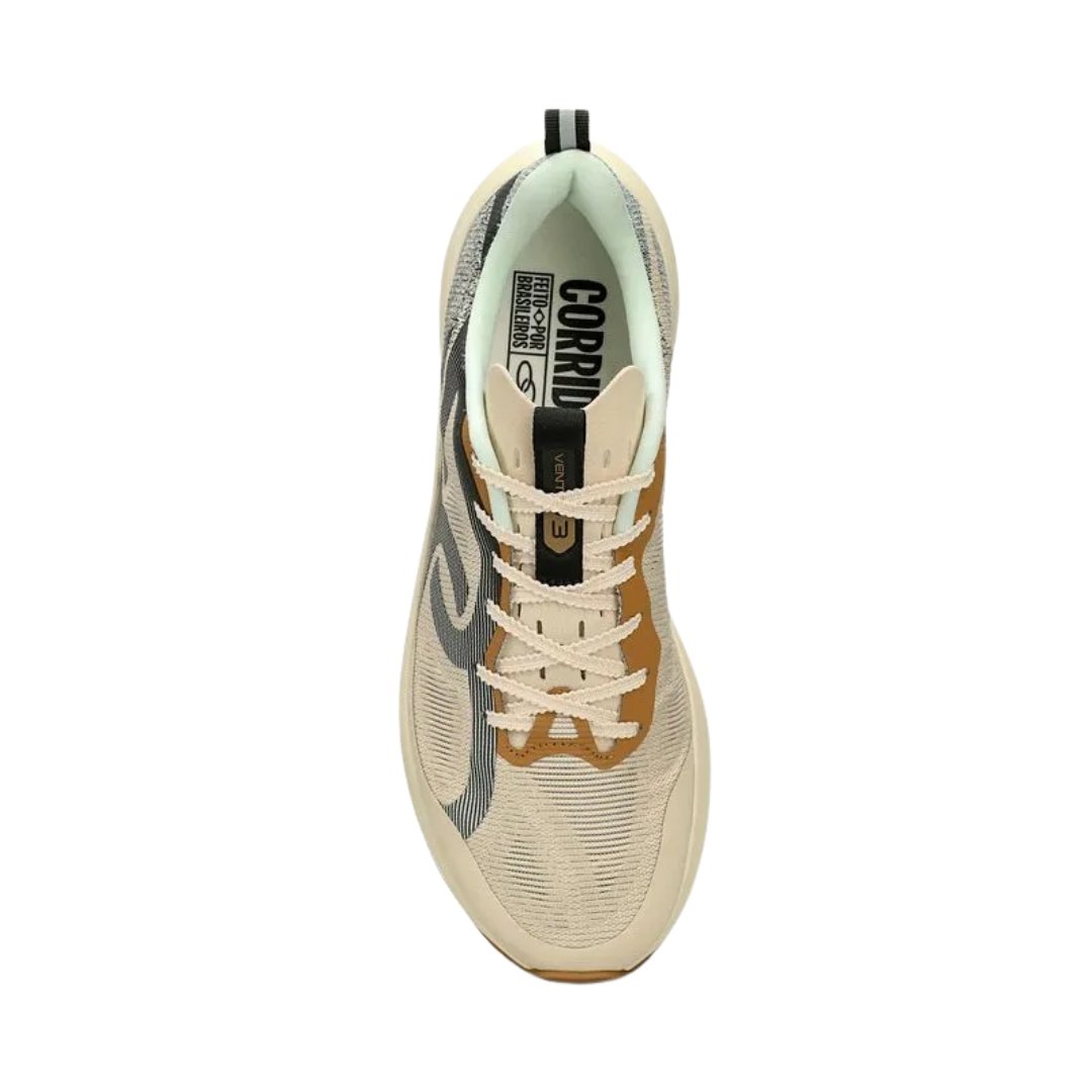 Tênis Masculino Olympikus 43447473 Corre Vento 3 Bege/Preto 3