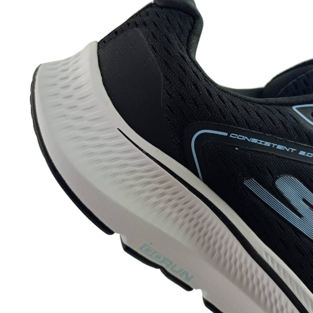Tênis Feminino Skechers 128607br/Bkw Go Run ConsisTênt 2.0 Preto/Azul 5