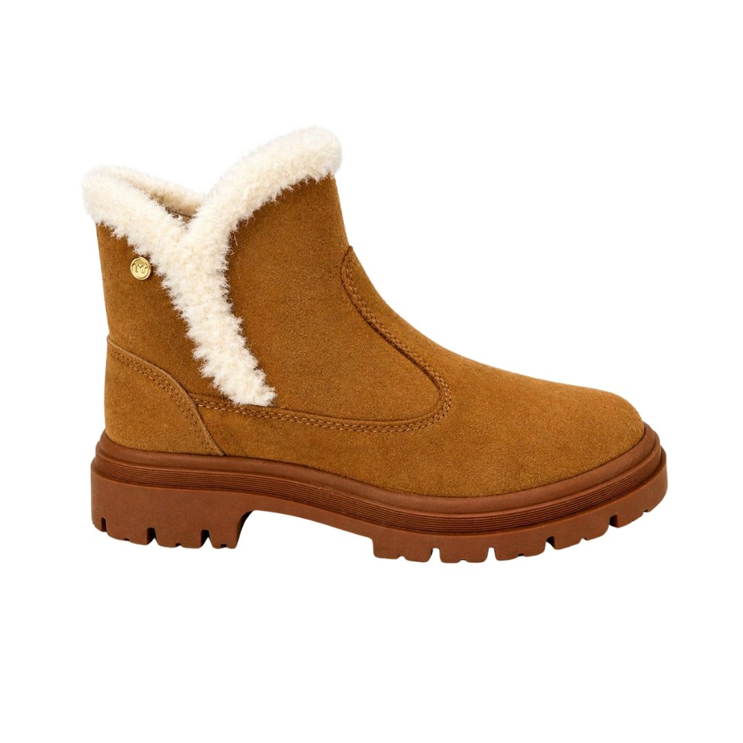 Bota Feminina Moleca 5344.308 Camurcao Caramelo