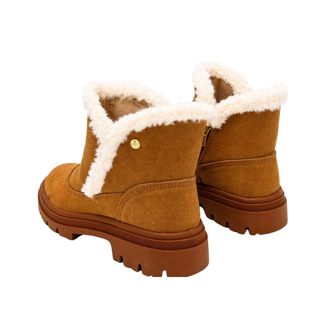 Bota Feminina Moleca 5344.308 Camurcao Caramelo Marrom 4