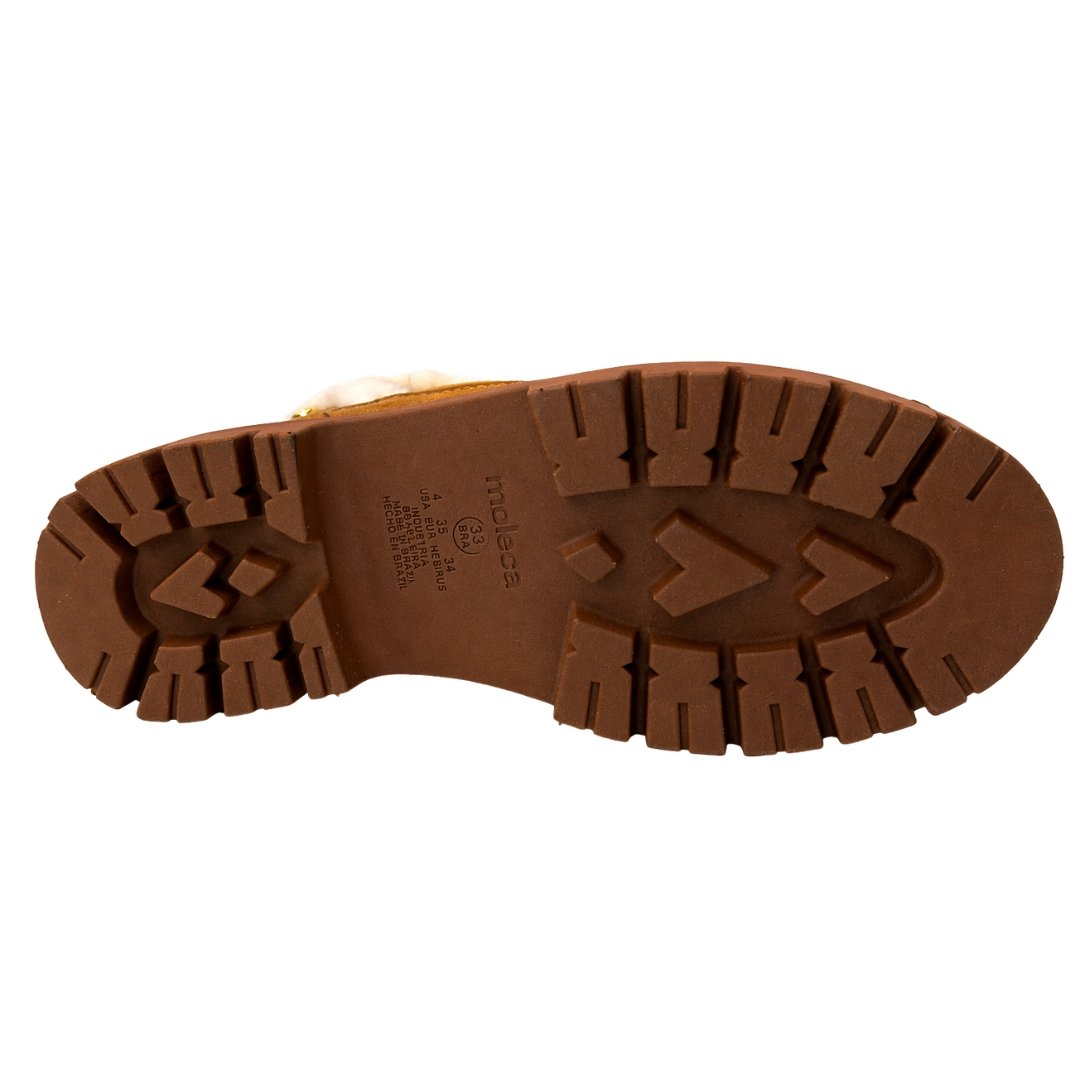 Bota Feminina Moleca 5344.308 Camurcao Caramelo Marrom 5