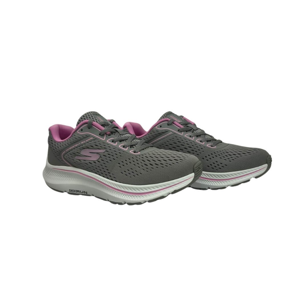 Tênis Feminino Skechers 128607BR Go Run Consistent 2.0 Cinza/Rosa 4