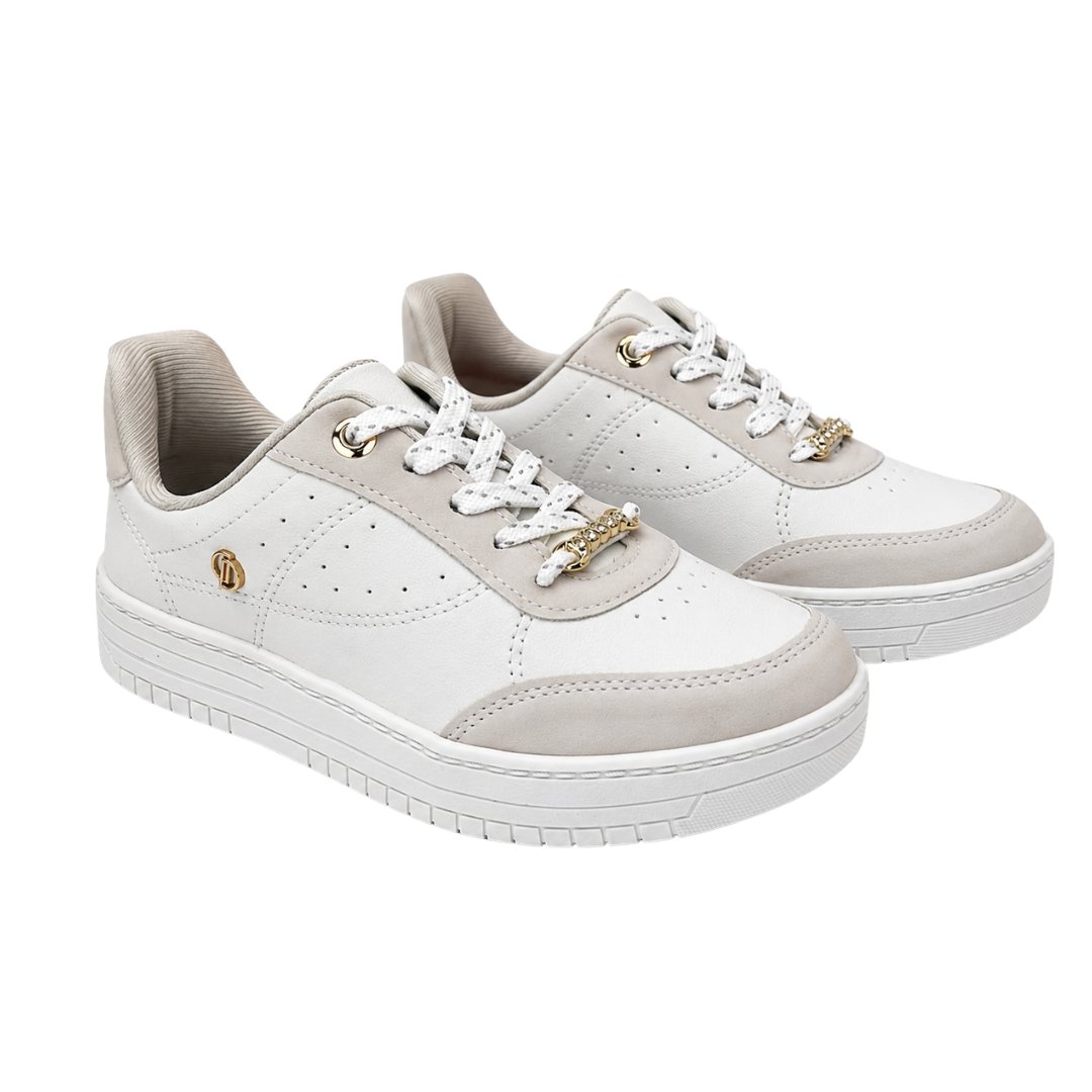 Tênis Feminino Dakota D2653 Rocco Branco 3