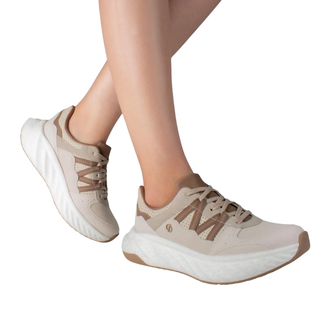 Tênis Feminino Dakota D2231 Sneaker Branco/Bege 2