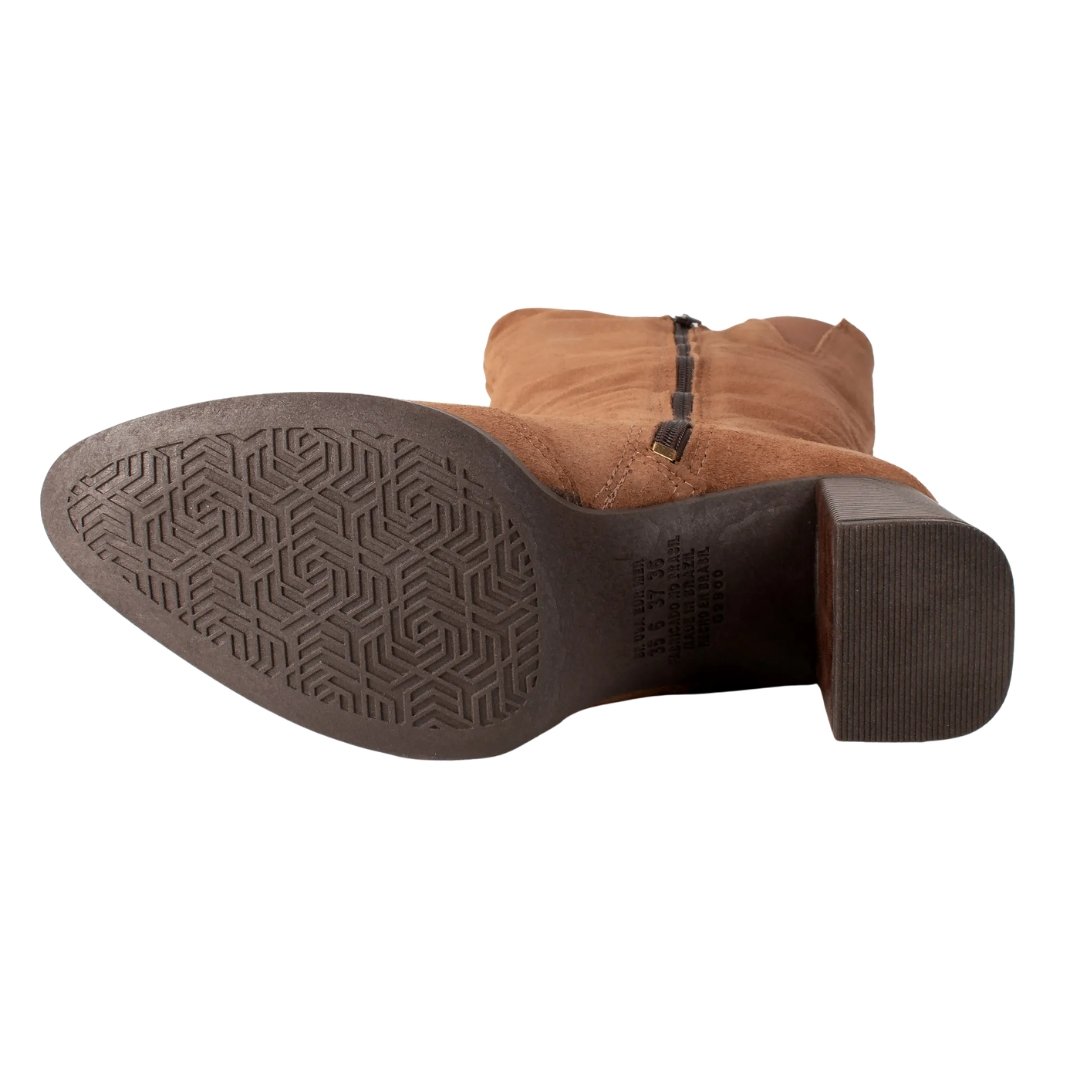 Bota Feminina Dakota D2383 Cano Longo Marrom 5