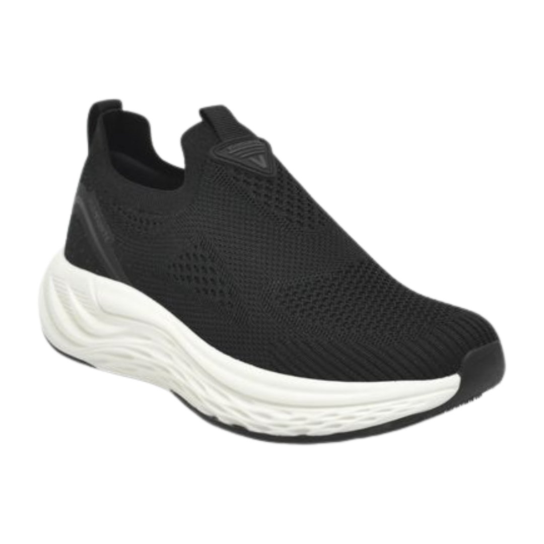 Tênis Feminino Via Marte 341-002-02 Tech Knit Slip On Preto 2
