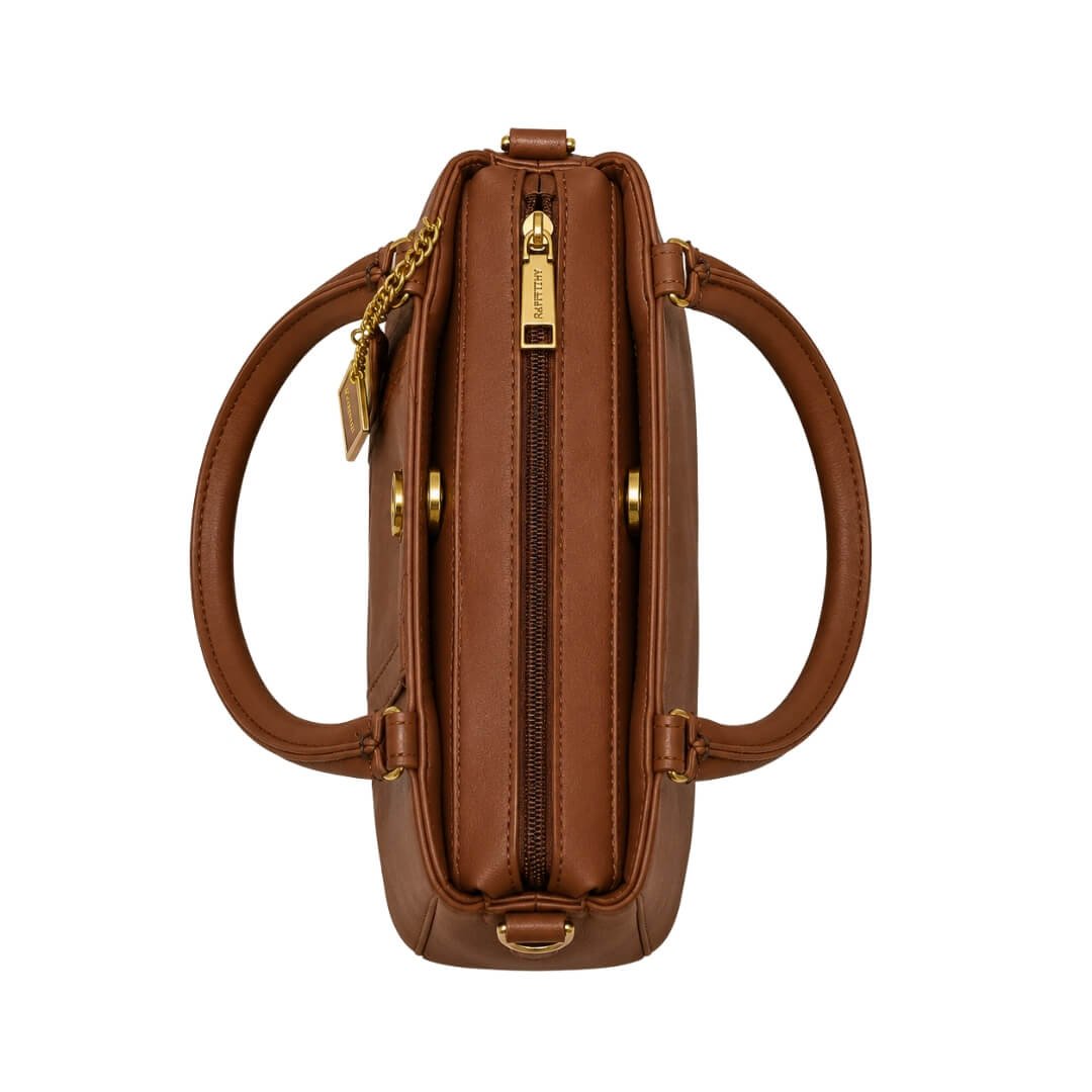 Bolsa Feminina Rafitthy 28.26135a Satchel Marrom 4
