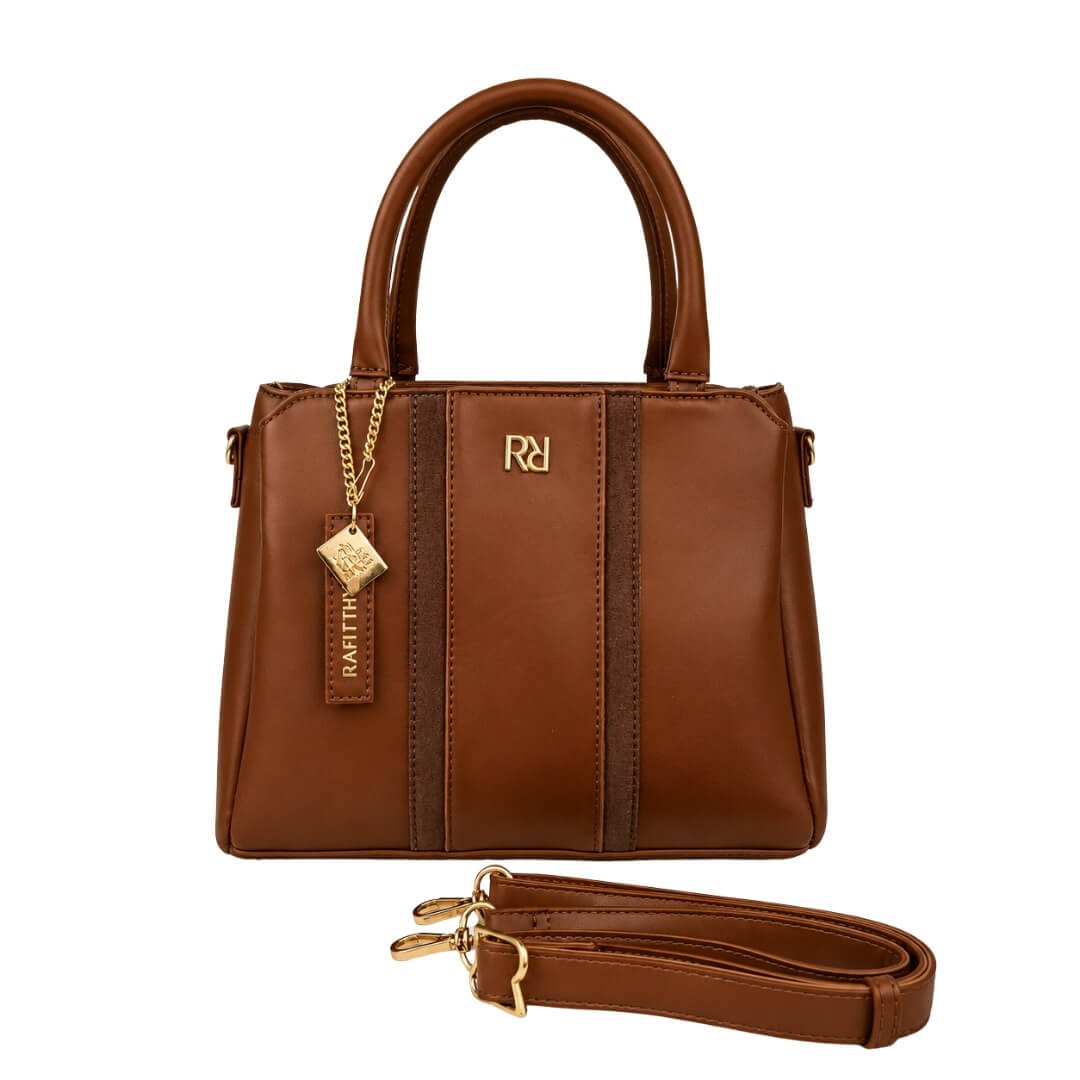Bolsa Feminina Rafitthy 28.26135a Satchel Marrom 5
