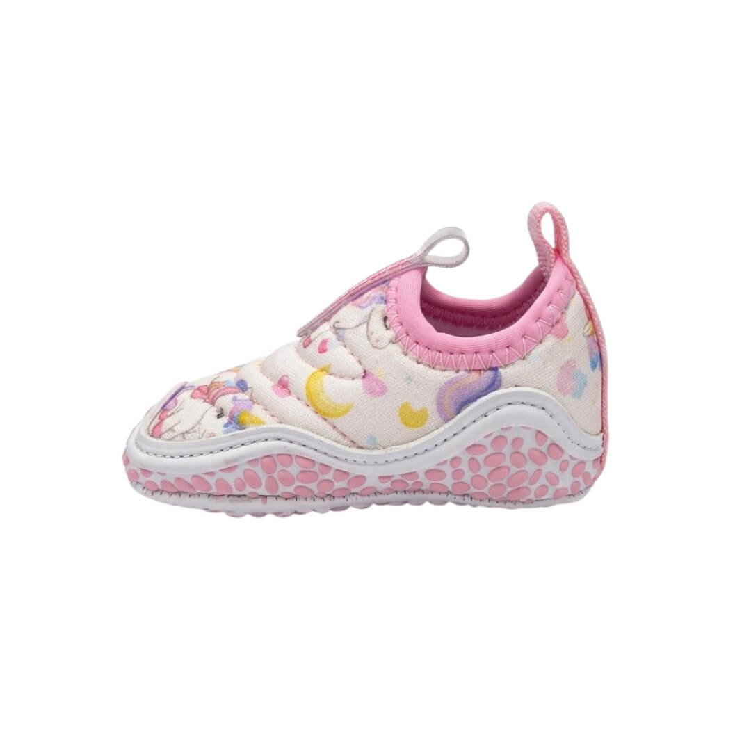 Tênis Infantil Menina Novopé 99901262 Baby Branco/Rosa 2