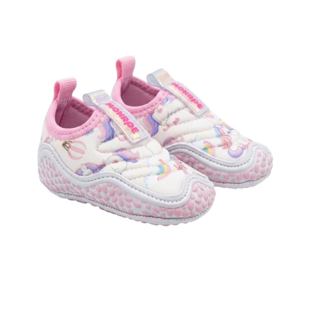 Tênis Infantil Menina Novopé 99901262 Baby Branco/Rosa 4