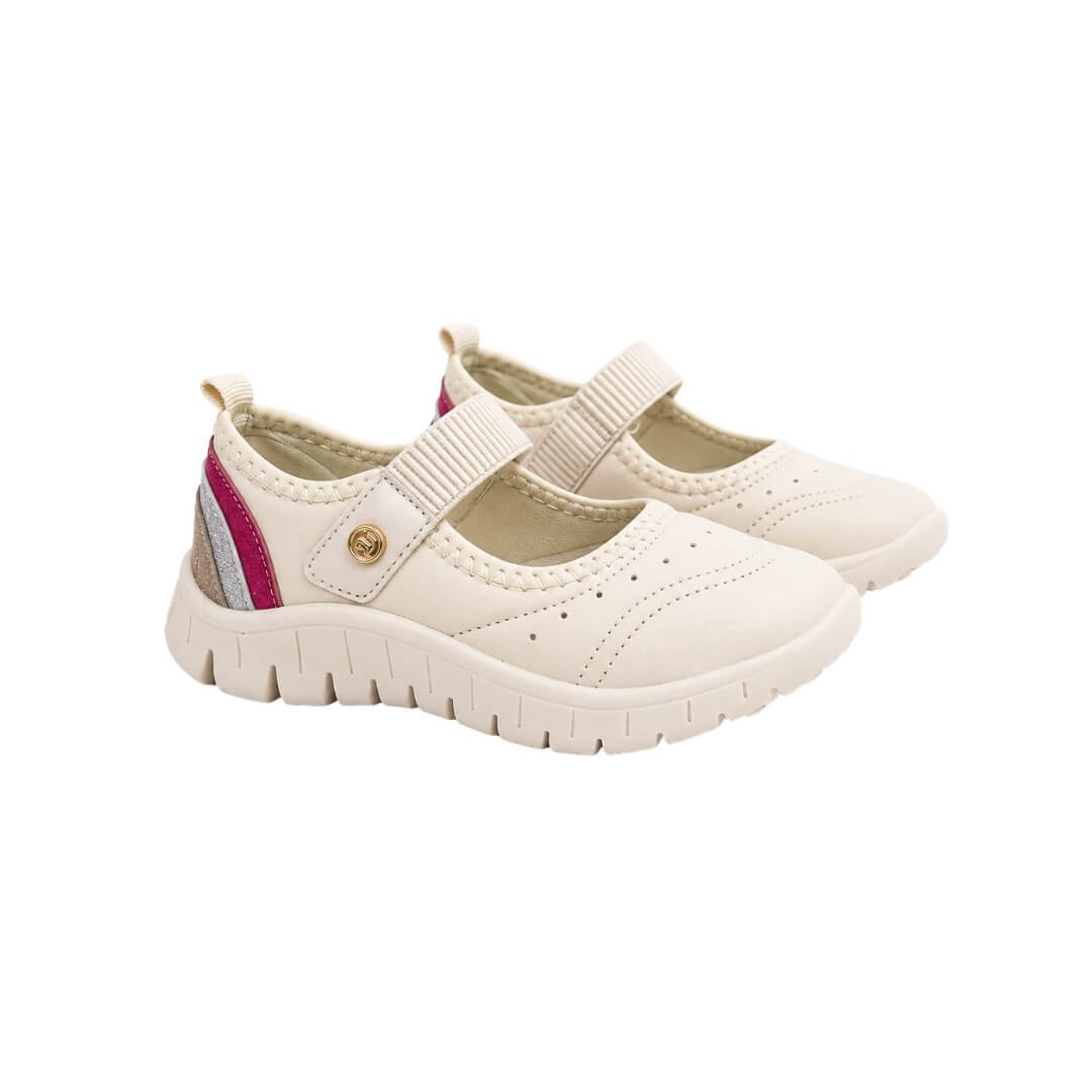 Tênis Sapatilha Infantil Menina Novope 11001003 Branco 4