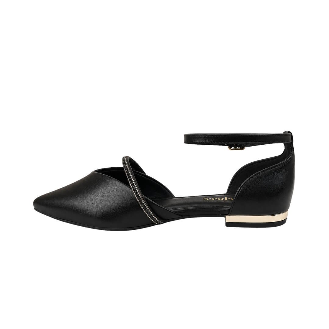 Sapatilha Feminina Bebecê T2019 com Strass Preto 2