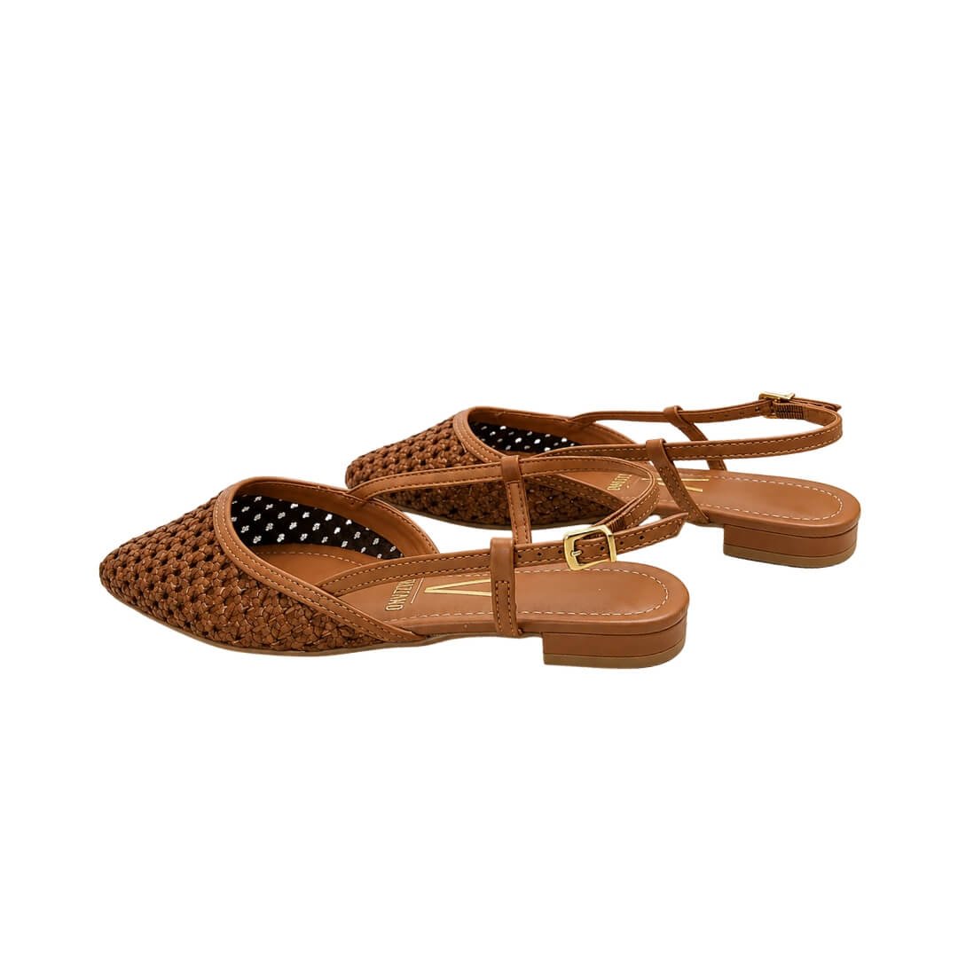 Sapatilha Feminina Vizzano 1206.1025 Tela Doha Tramado Marrom 5