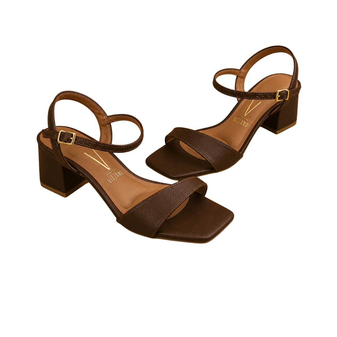 Sandália Feminina Vizzano 6579.100 Napa Antique Marrom 5