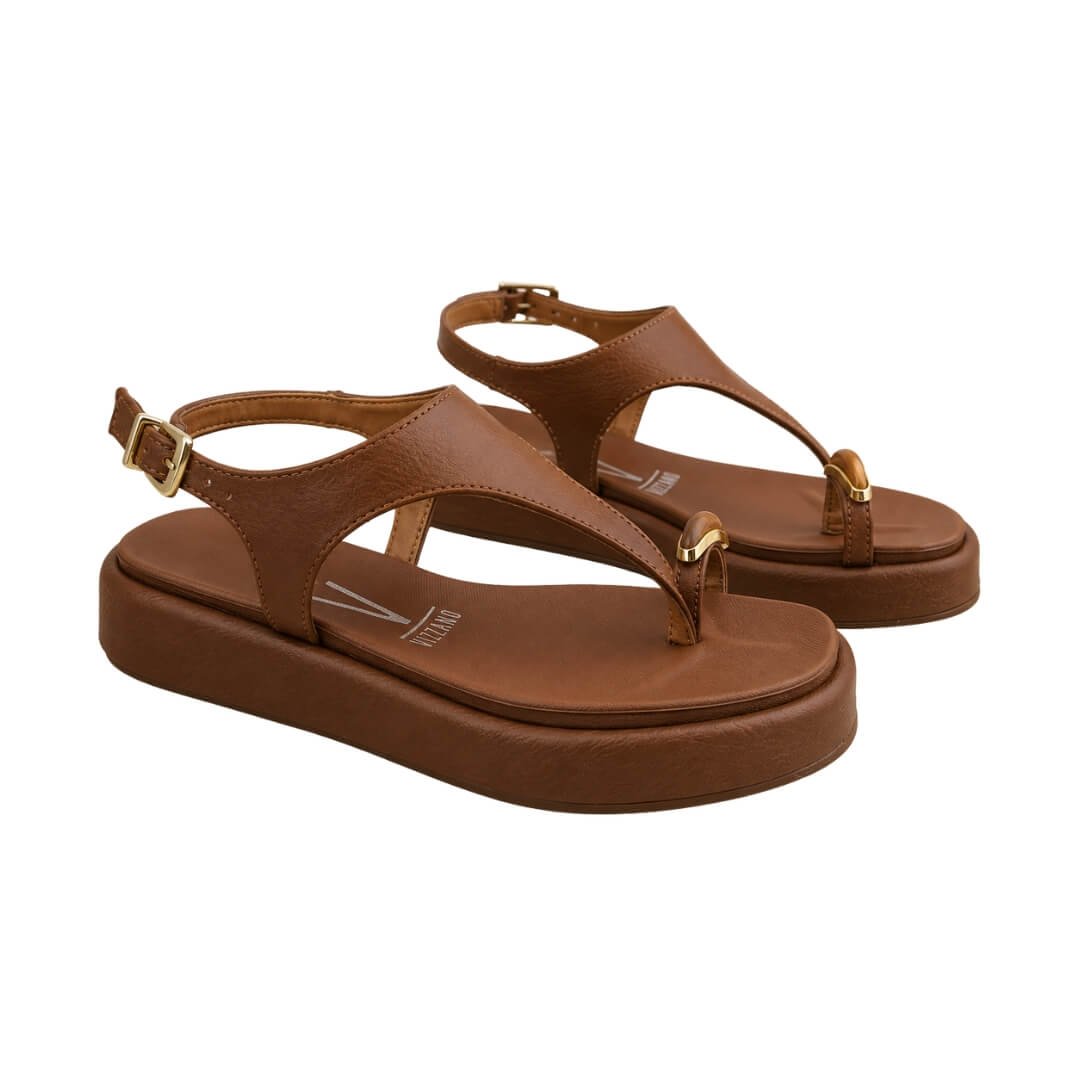 Sandália Feminina Vizzano 6506.127 Napa Calf Marrom 4