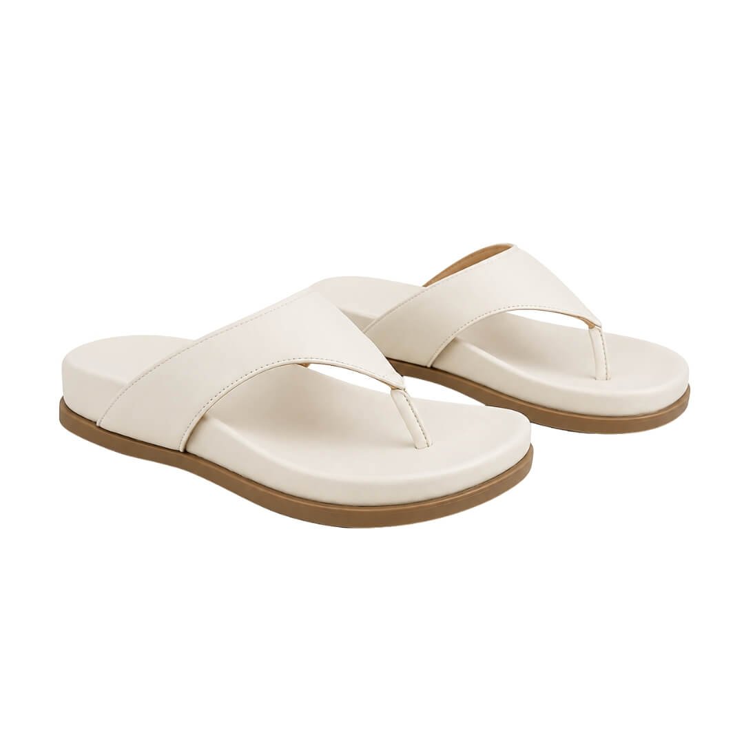 Chinelo Feminino Vizzano 6584.101 Napa Pele Strech Branco 4