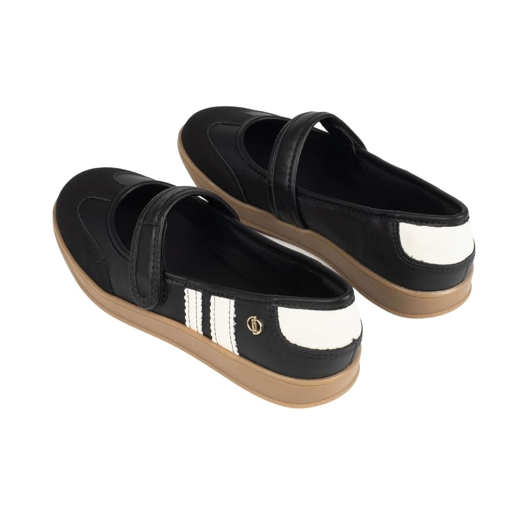 Tênis Sapatilha Feminino Dakota D0842 Esportivo Preto/Branco 4