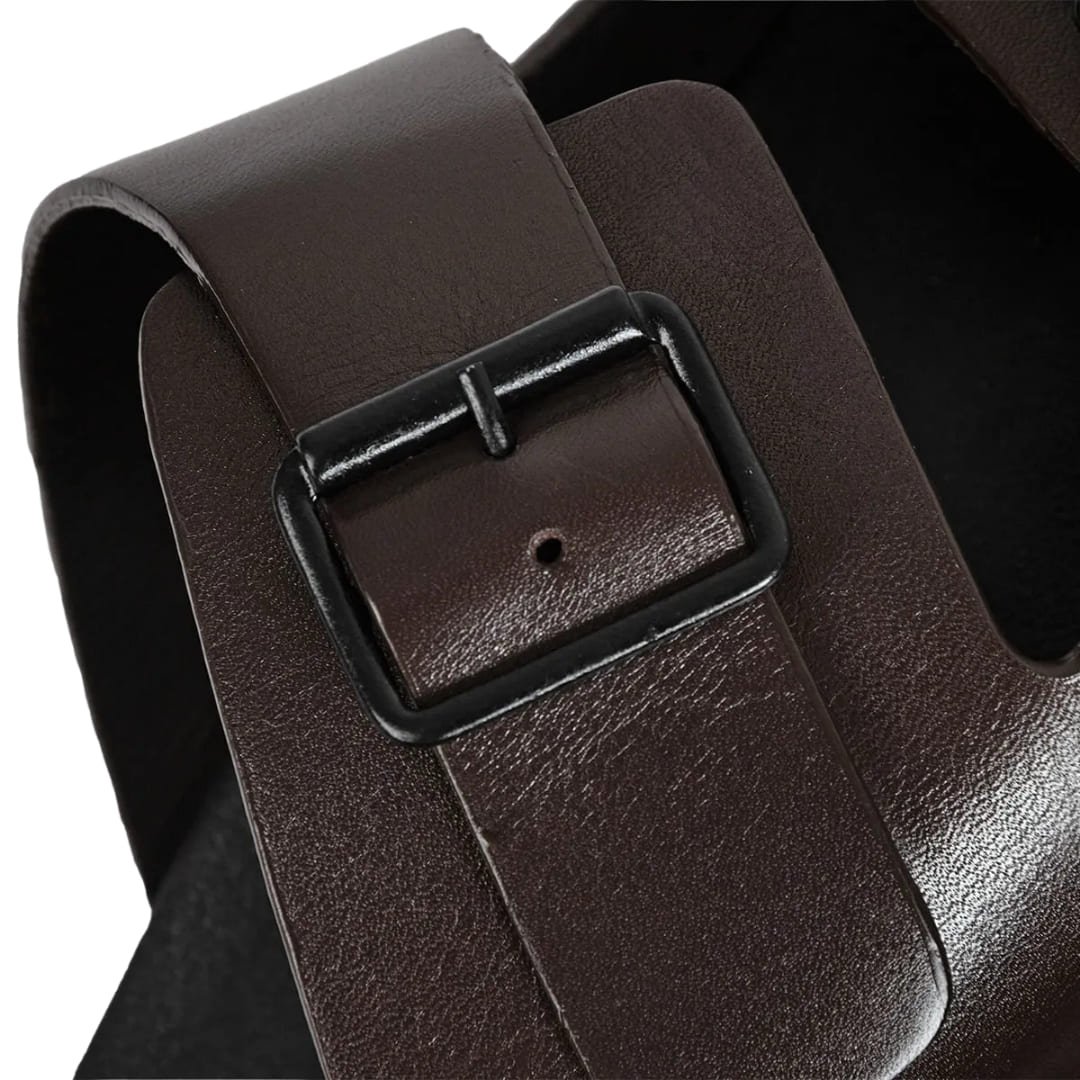 Sandália Masculina Ferracini 2532b Arpoador em Couro Marrom 4