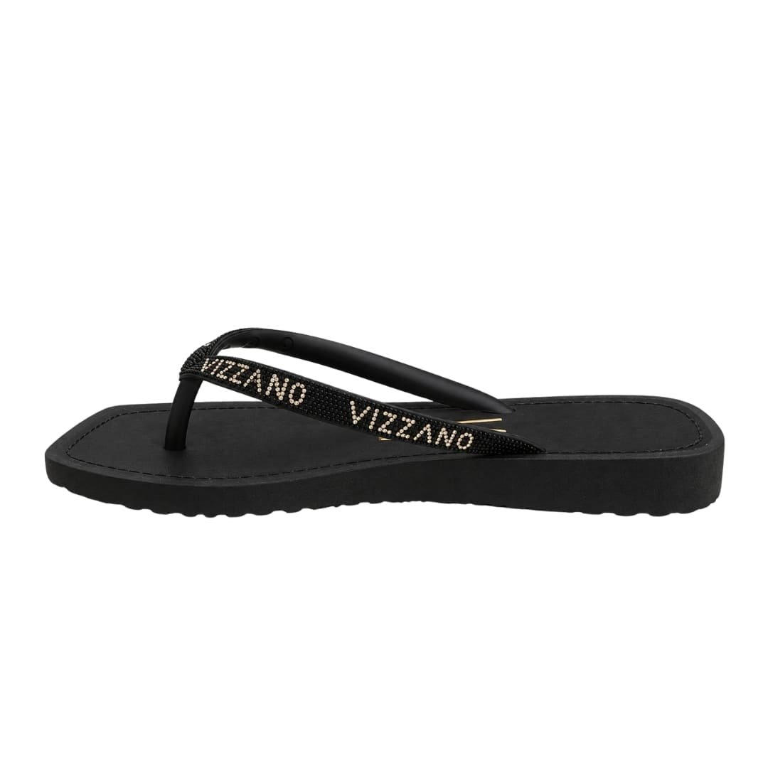 Chinelo Feminino Vizzano 6531.105 com Strass Preto 2