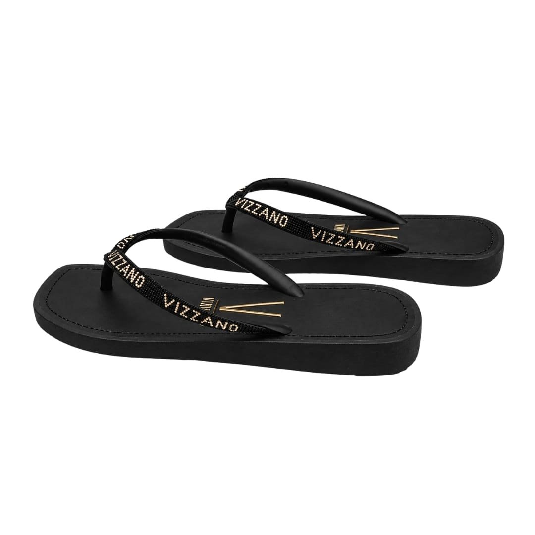 Chinelo Feminino Vizzano 6531.105 com Strass Preto 5